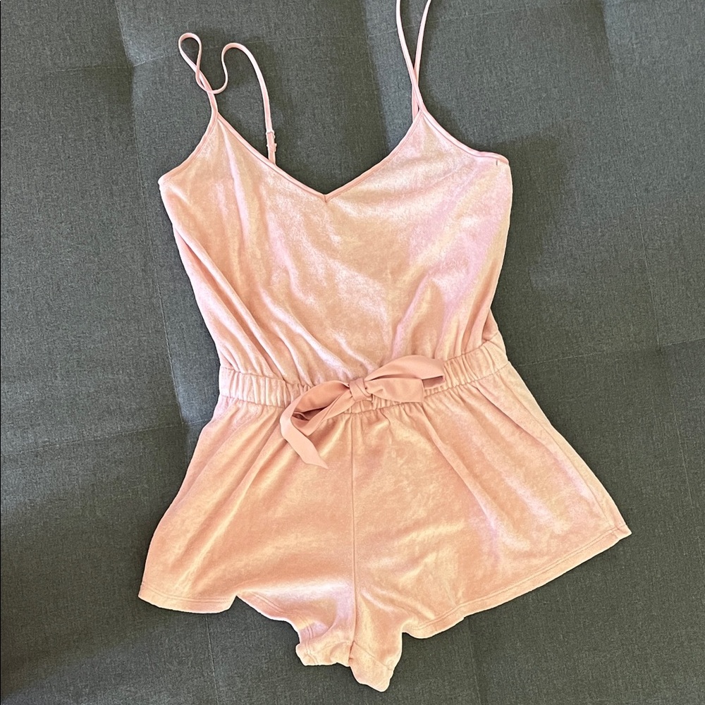 Elegant Pink Women's Sleepwear Romper